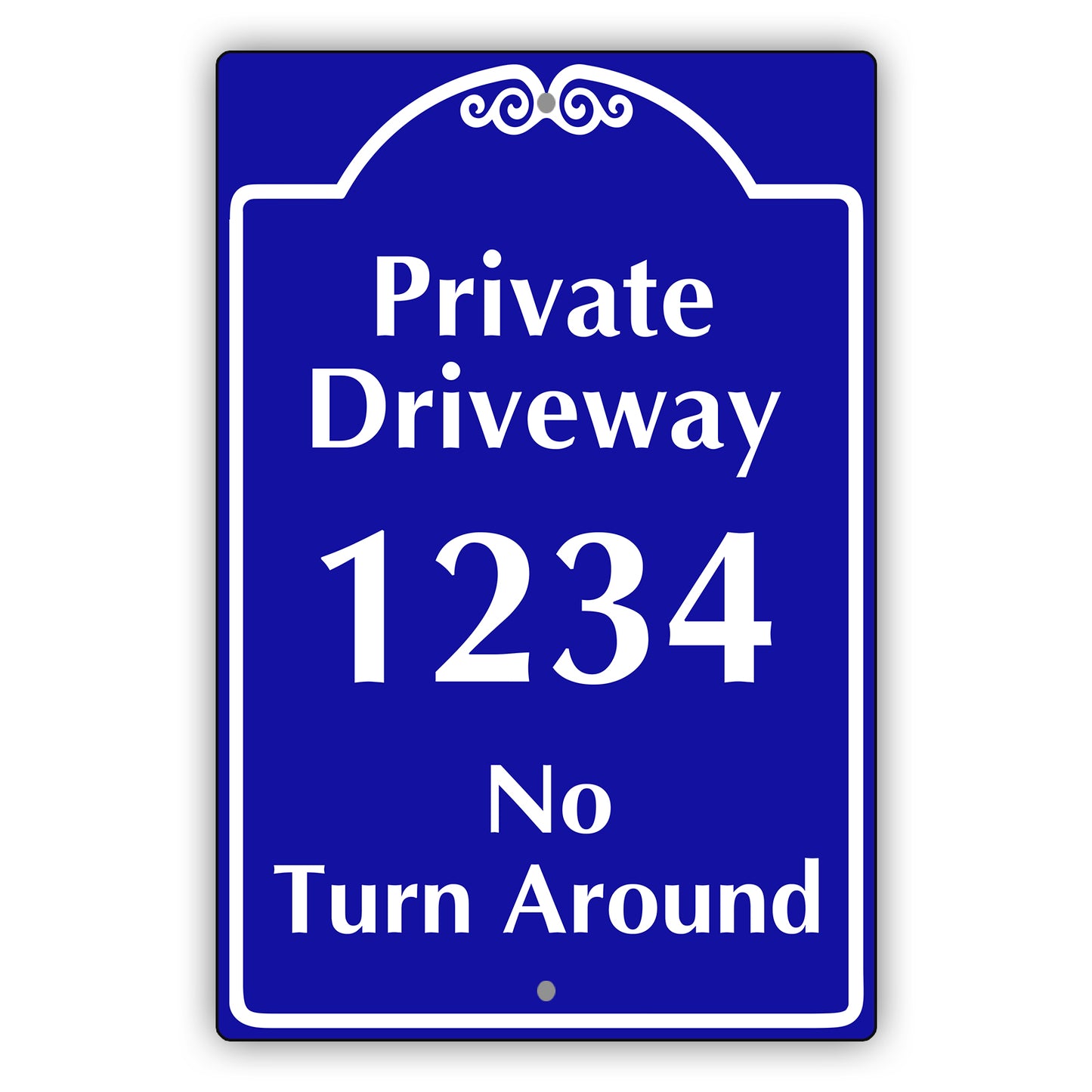 Private DriveWay 1234 Sign