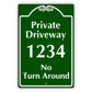 Private DriveWay 1234 Sign