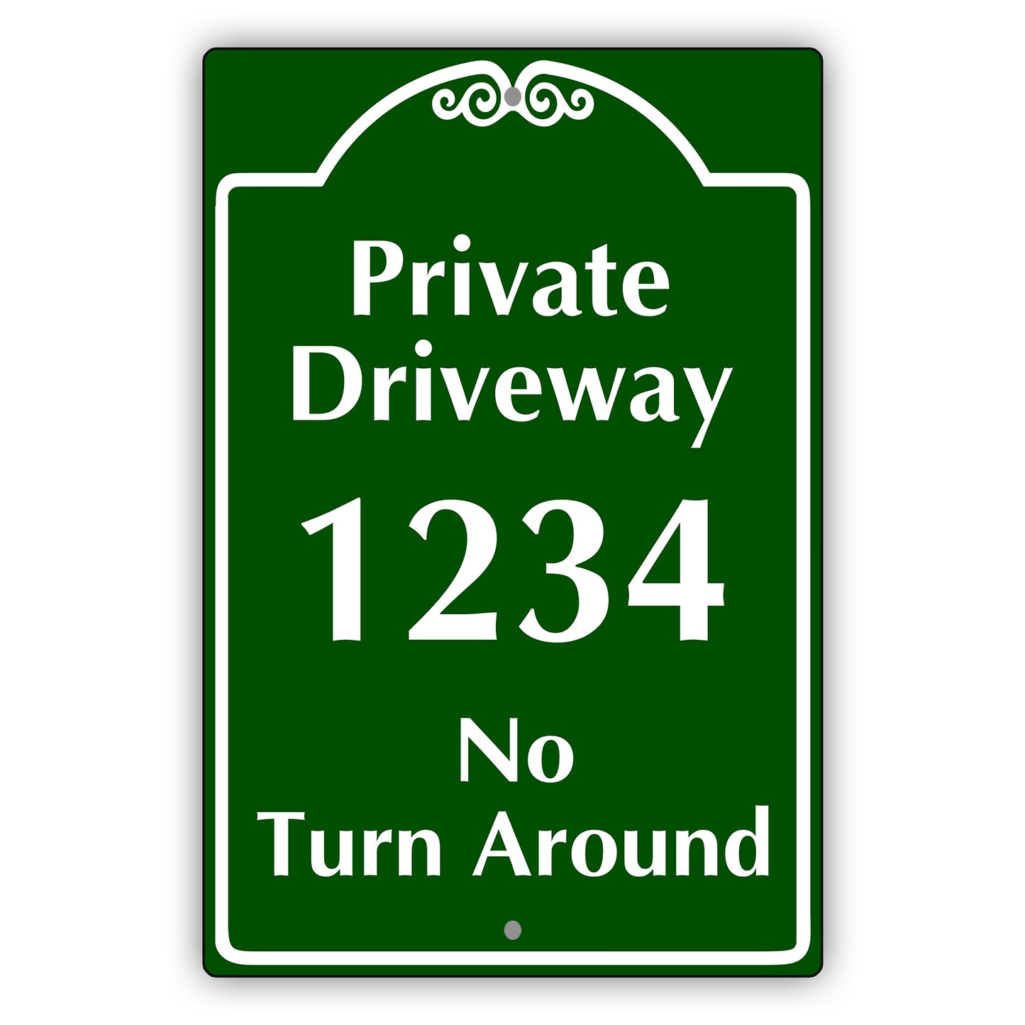 Private DriveWay 1234 Sign
