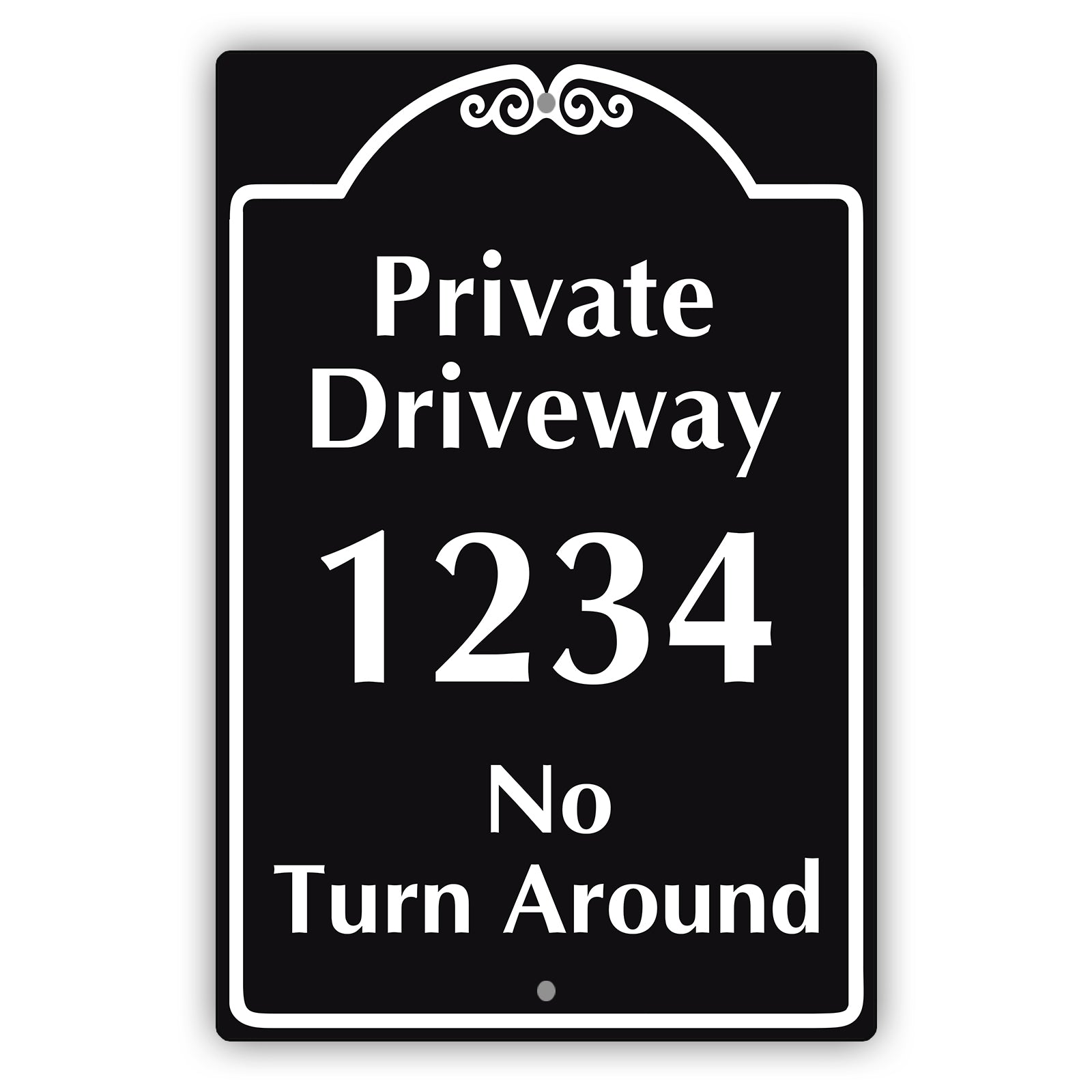 Private DriveWay 1234 Sign
