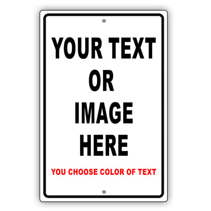Your Text/Image Here You Choose Color Of Text Aluminum Metal Display Sign Plate