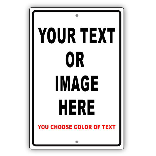 Your Text/Image Here You Choose Color Of Text Aluminum Metal Display Sign Plate