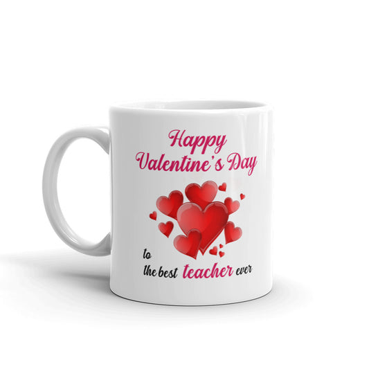 Happy Valentine Day Teacher Coffee Tea Cup Ceramic Mug Best Gift For Lovers