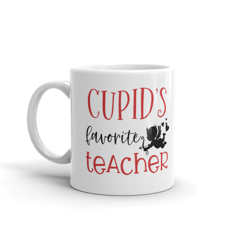 Cupid Favorite Teacher Valentine Day Coffee Tea Cup Ceramic Mug Best Gift For Lovers