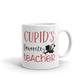 Cupid Favorite Teacher Valentine Day Coffee Tea Cup Ceramic Mug Best Gift For Lovers