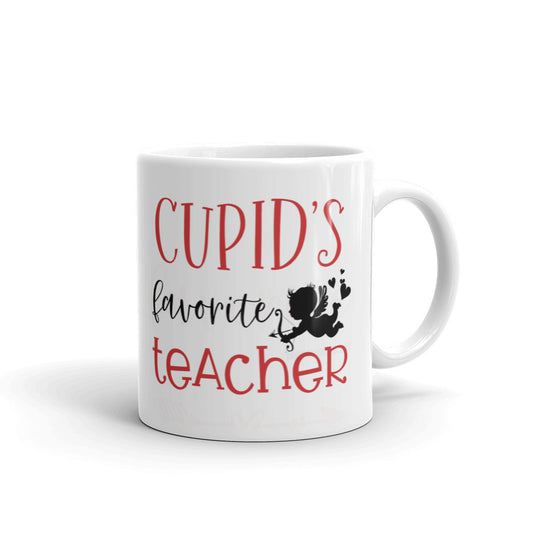 Cupid Favorite Teacher Valentine Day Coffee Tea Cup Ceramic Mug Best Gift For Lovers