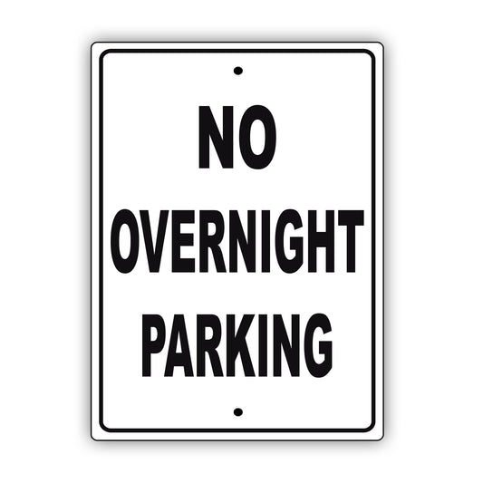 No Overnight Parking