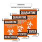Do Not Enter! Quarantine Coronavirus Covid-19 Aluminum Metal Display Sign Plate