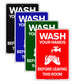 Wash Your Hands Before Leaving This Room Aluminum Metal Display Sign Plate
