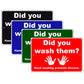 Did You Wash Them Hand Washing Prevents Disease Aluminum Metal Display Sign Plate
