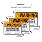 Warning Quarantine In Progress Start And End Date Aluminum Metal Sign Plate