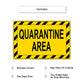 Coronavirus Covid19 Quarantine Area Caution Aluminum Metal Sign Plate