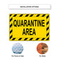 Coronavirus Covid19 Quarantine Area Caution Aluminum Metal Sign Plate