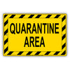 Coronavirus Covid19 Quarantine Area Caution Aluminum Metal Sign Plate