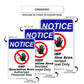 Notice Gmp Quarantine Area Authorized Personnel Only Aluminum Metal Sign Plate