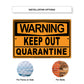 Warning Keep Our Quarantine Coronavirus Covid-19 Aluminum Metal Display Sign Plate