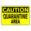 Caution Quarantine Area Coronavirus Covid-19 Aluminum Metal Display Sign Plate