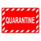 Quarantine Aluminum Metal Display Sign Plate