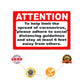 Attention To Help Limit The Spread Of Coronavirus, Please Adhere To Social Distancing Guidelines And Stay Atleast 6 Feet Away From Others Coronavirus Covid-19 Aluminum Metal Display Sign Plate