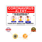 Coronavirus Alert If You Are Showing Any Of The Below Symptoms Please Notify Medical Staff Immediately Coronavirus Covid-19 Aluminum Metal Display Sign Plate