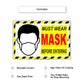 Must Wear Mask Before Entering Sign