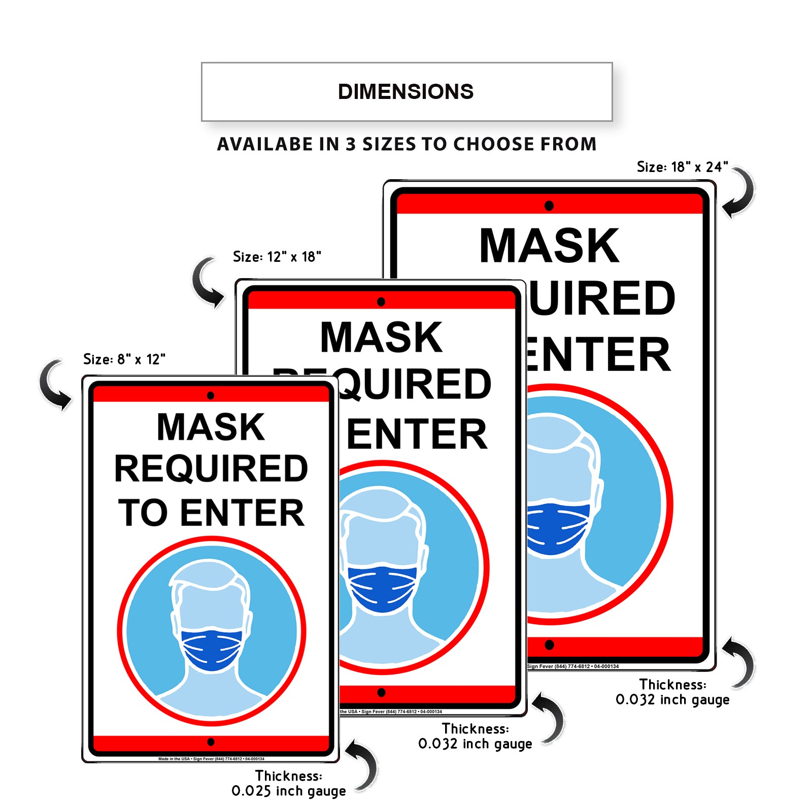 Mask Required To Enter Sign
