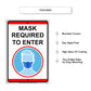Mask Required To Enter Sign