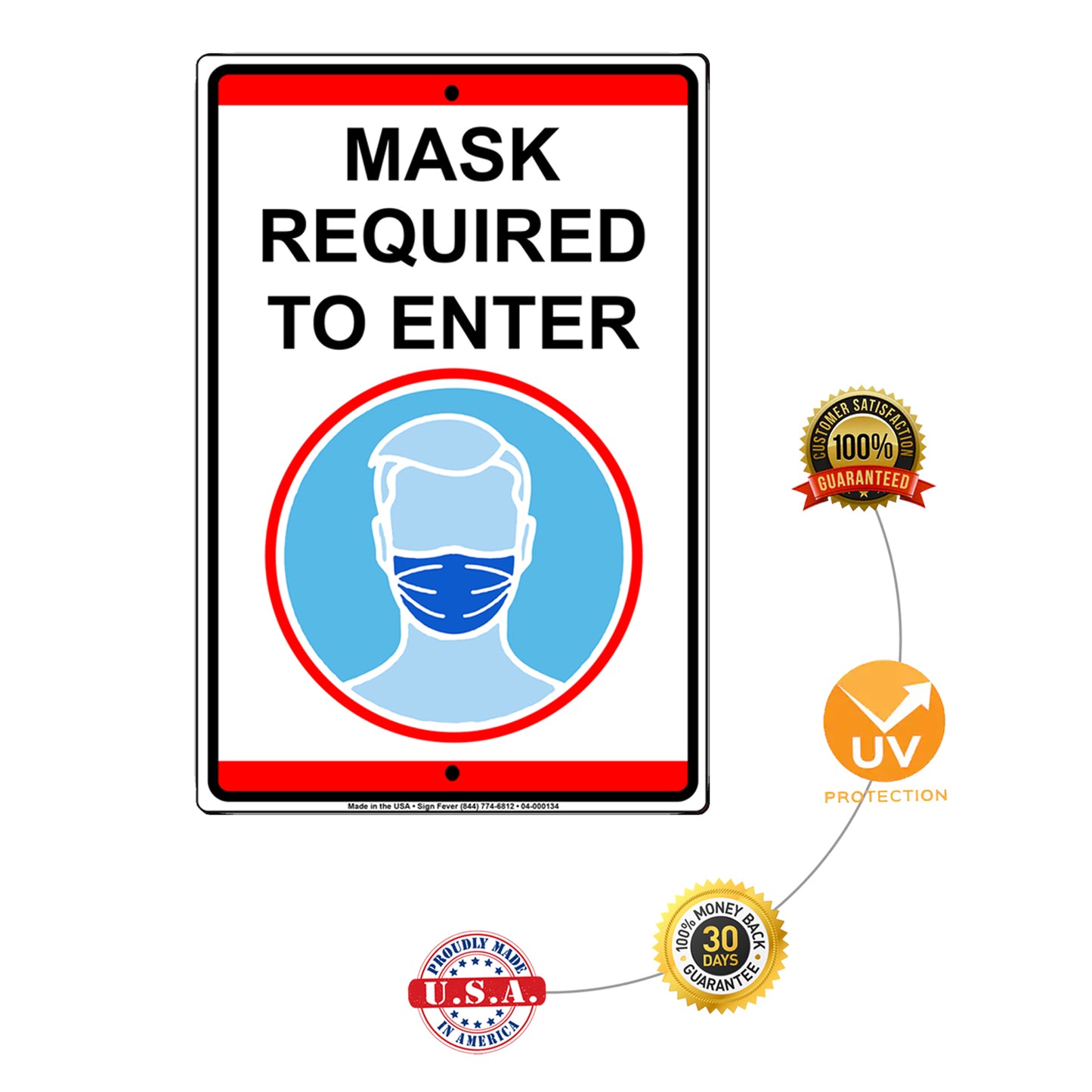 Mask Required To Enter Sign