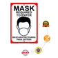 Face Mask Required To Enter Mascara Necesaria Para Entrar Sign