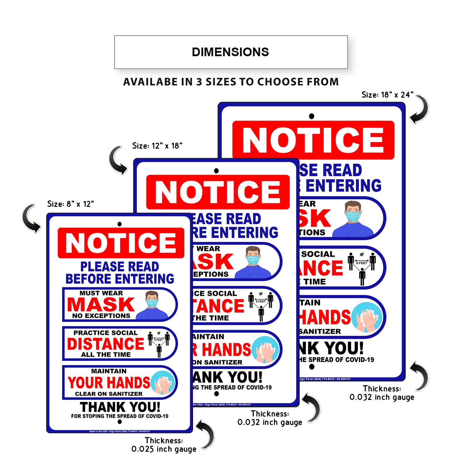 Notice Please Read Safety Precautions Before Entering Sign