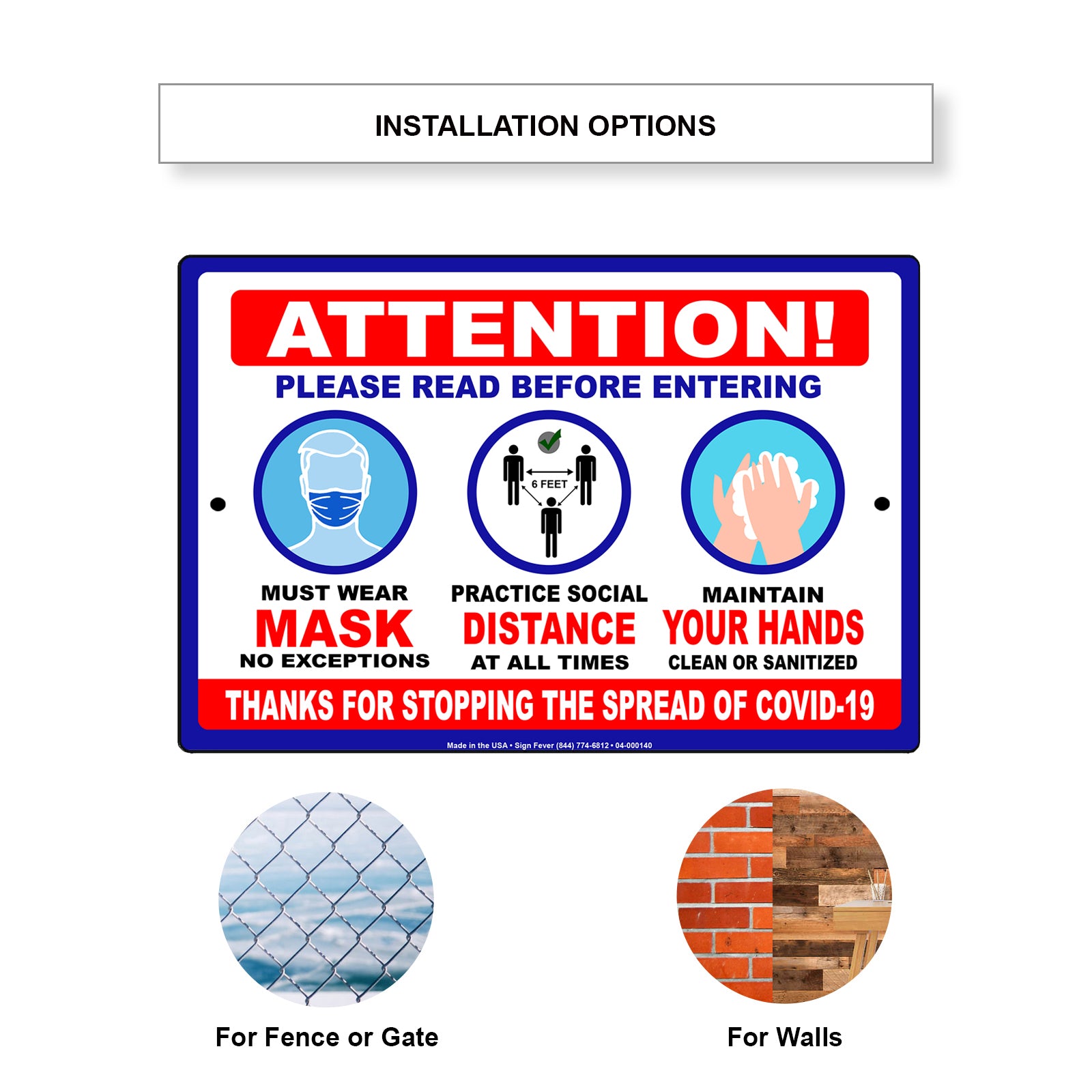 Attention Please Read Safety Precautions Before Entering Sign