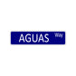 Aguas Way Aluminum Street Sign