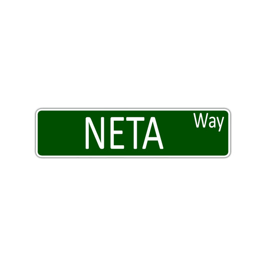 Neta Way Aluminum Street Sign
