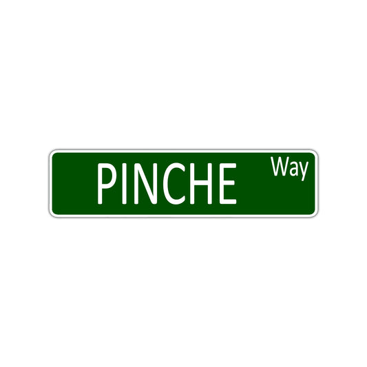 PINCHE Way Aluminum Street Sign