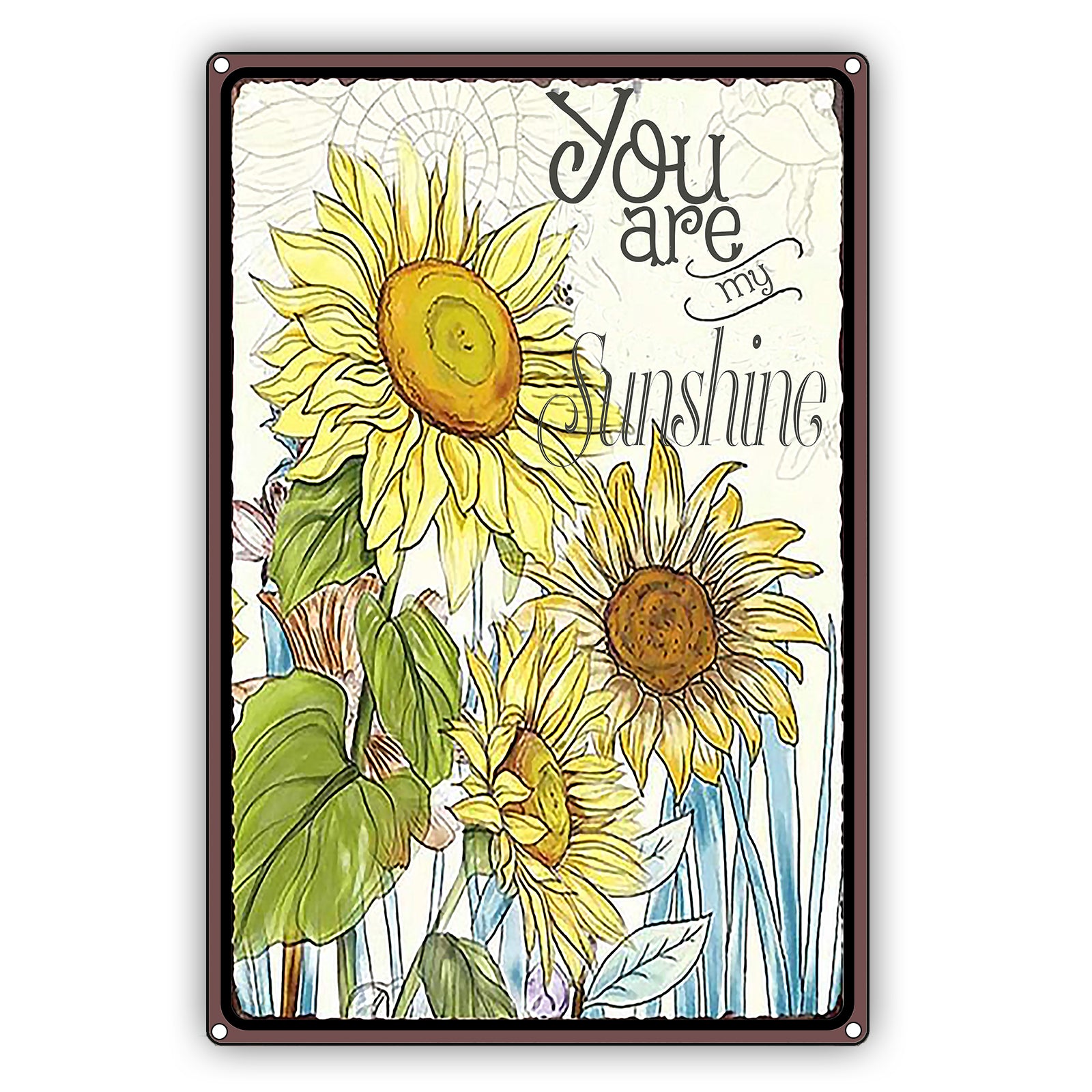 You Are My Sunshine Sunflower Graphic Vintage Sign