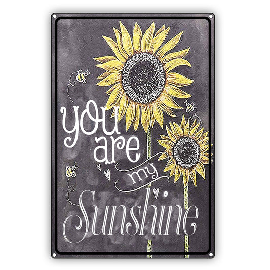 You Are My Sunshine Sunflower Graphic Vintage Sign
