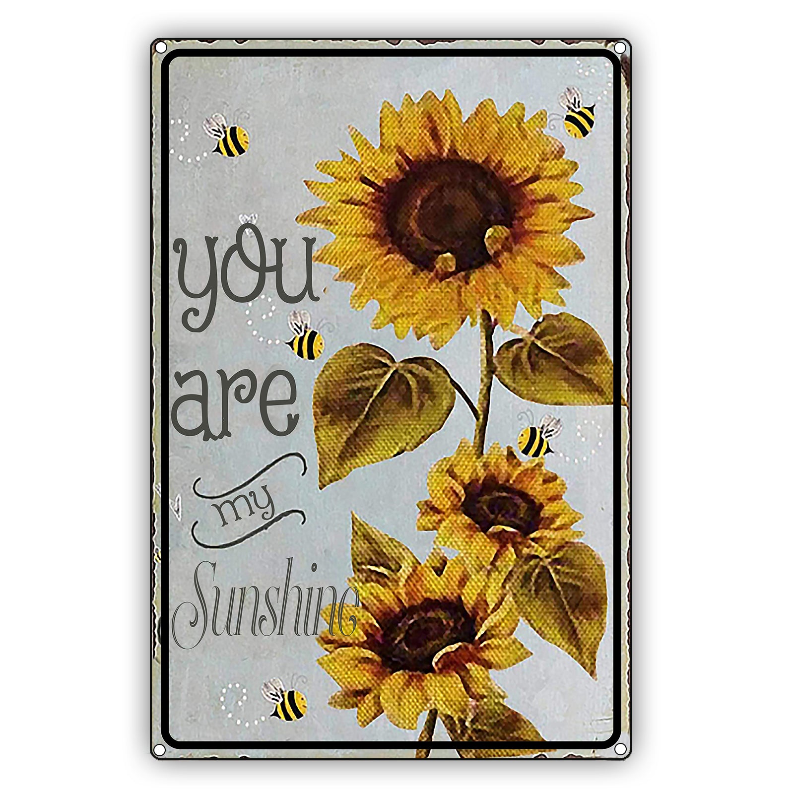 You Are My Sunshine Sunflower Graphic Vintage Sign