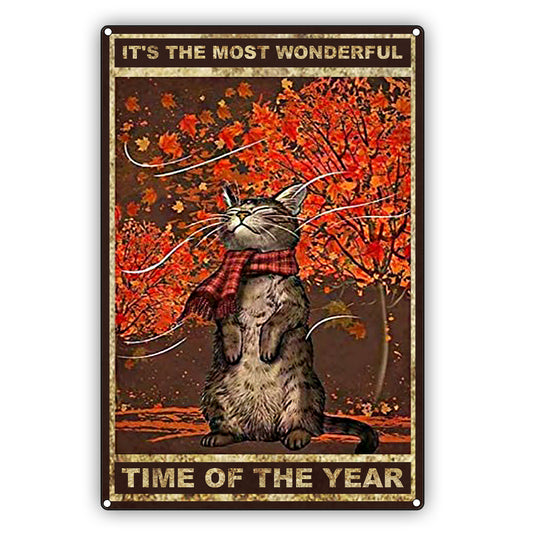 It's The Most Wonderful Time Of The Year Vintage Décor Sign