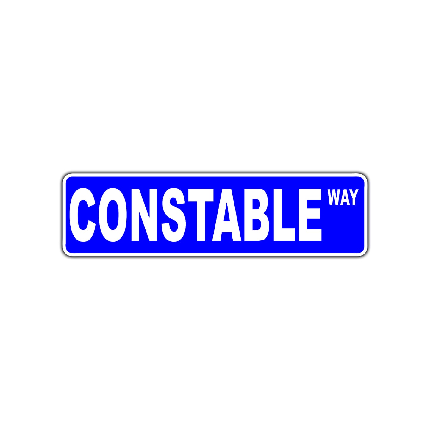 Constable Way Appreciation Road Aluminum Metal Novelty Street Plate Sign Wall Gift Decor