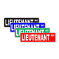 Lieutenant Way Appreciation Road Aluminum Metal Novelty Street Plate Sign Wall Gift Decor