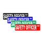 Safety Officer Way Aluminum Metal Novelty Street Plate Sign Wall Gift Decor