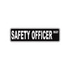 Safety Officer Way Aluminum Metal Novelty Street Plate Sign Wall Gift Decor