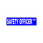 Safety Officer Way Aluminum Metal Novelty Street Plate Sign Wall Gift Decor