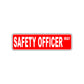Safety Officer Way Aluminum Metal Novelty Street Plate Sign Wall Gift Decor