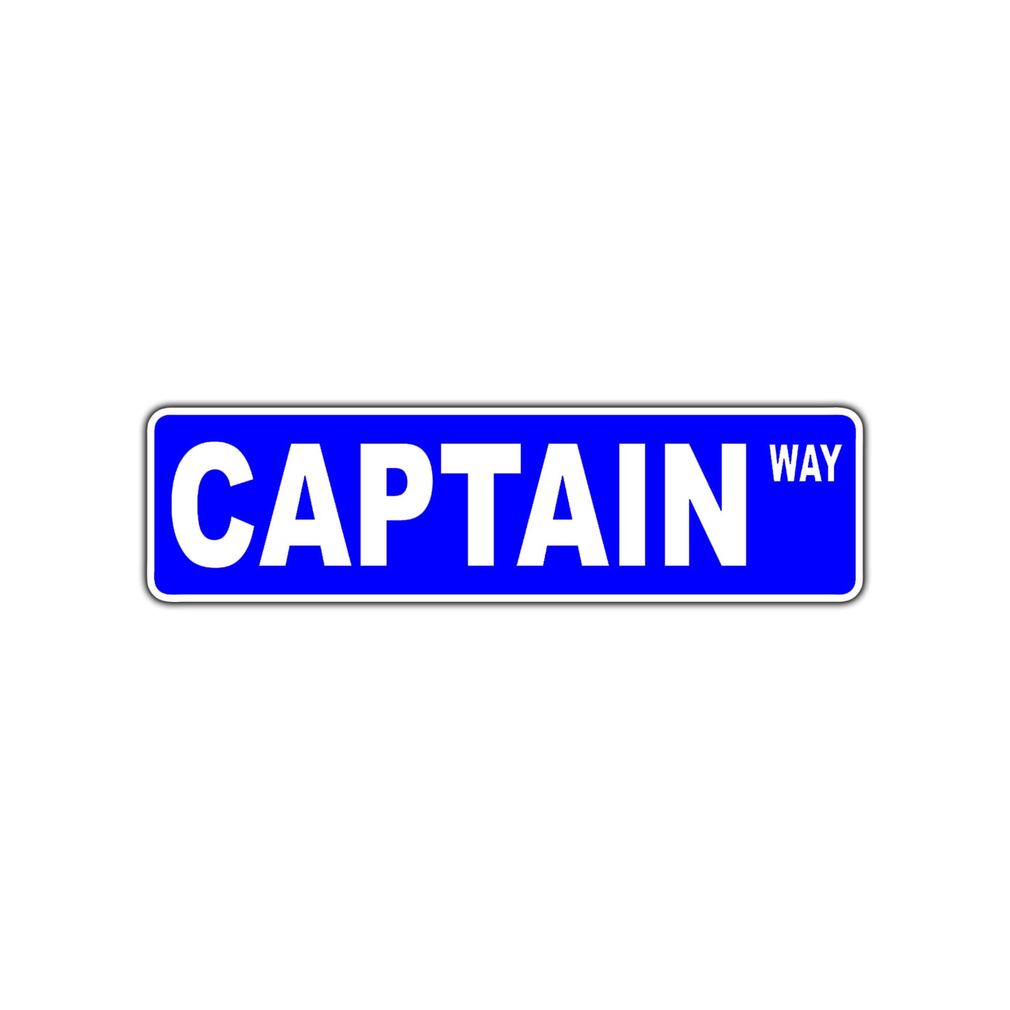 Captain Way Road Aluminum Metal Novelty Street Plate Sign Wall Gift Decor