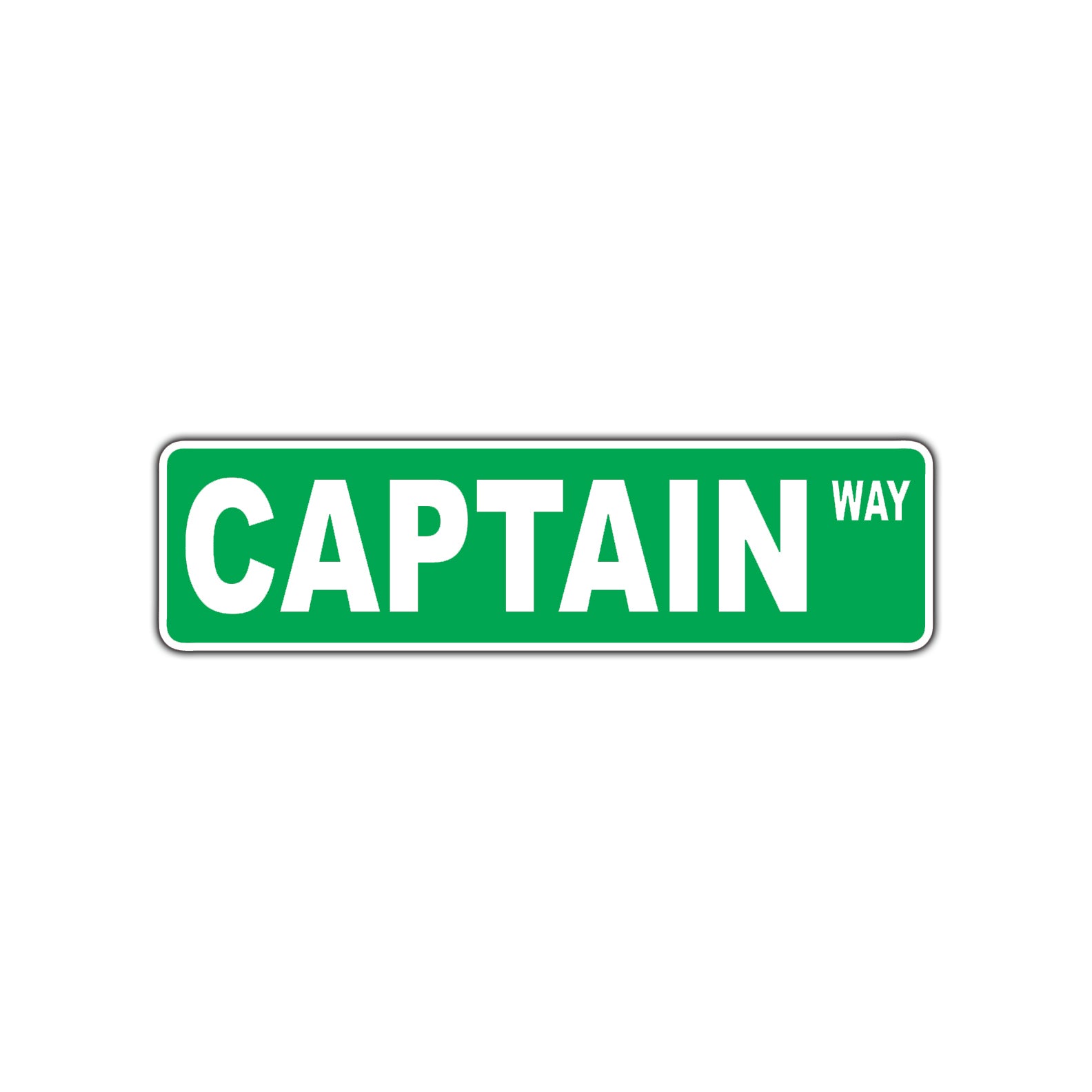 Captain Way Road Aluminum Metal Novelty Street Plate Sign Wall Gift Decor