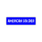 American Soldier Appreciation Road Aluminum Metal Novelty Street Plate Sign Wall Gift Decor