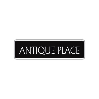 Antique Place Bar Garage Road Aluminum Metal Novelty Street Plate Sign Wall Gift Decor