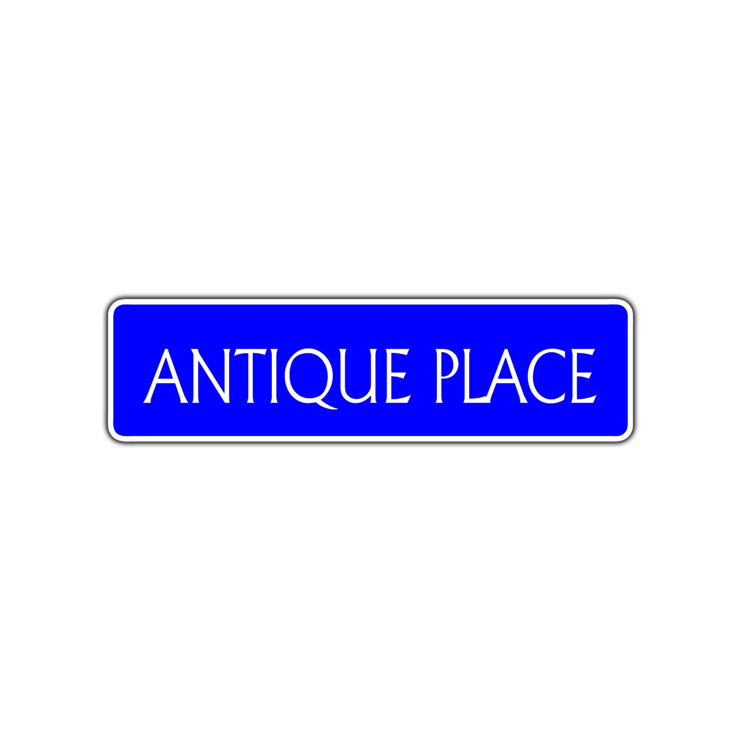 Antique Place Bar Garage Road Aluminum Metal Novelty Street Plate Sign Wall Gift Decor