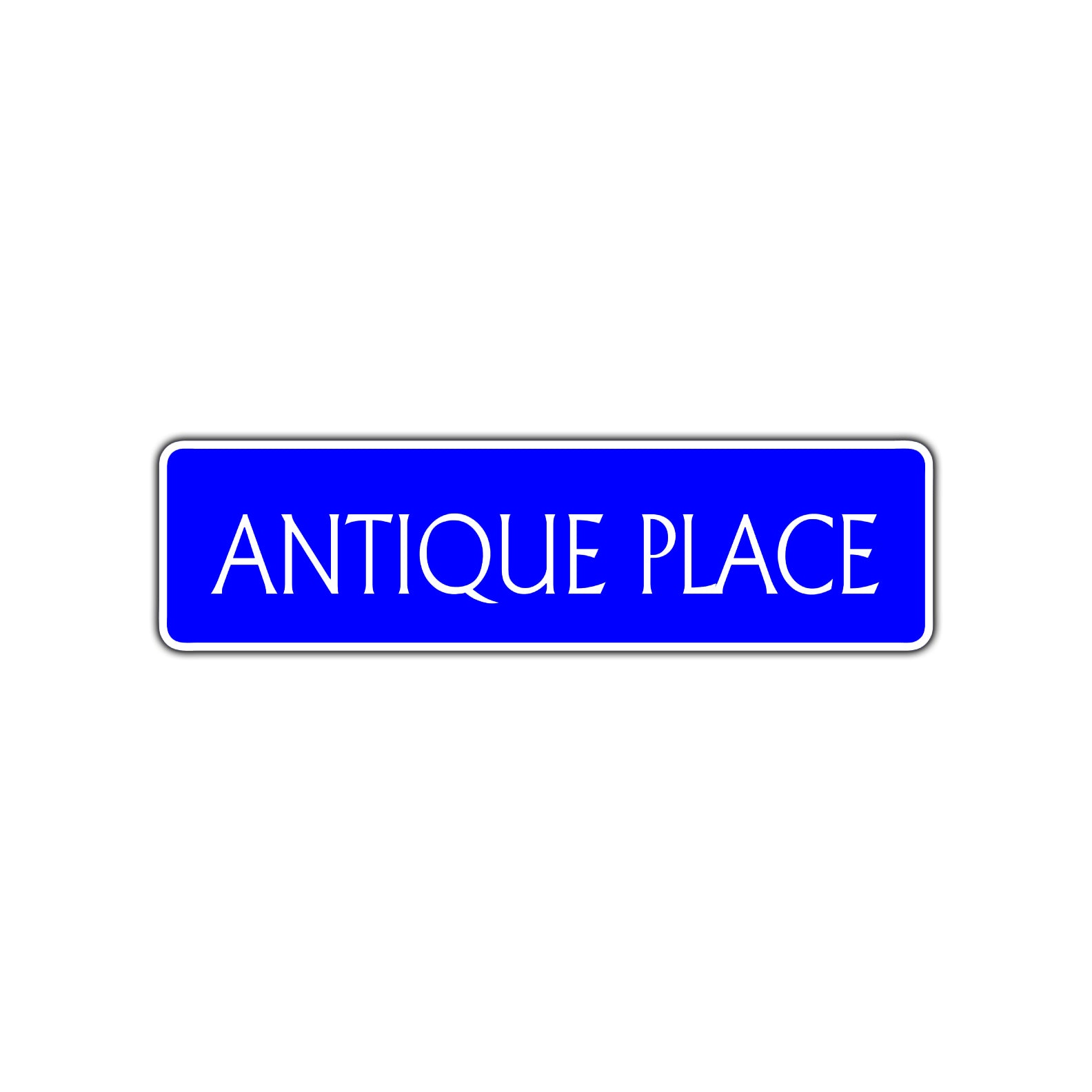 Antique Place Bar Garage Road Aluminum Metal Novelty Street Plate Sign Wall Gift Decor